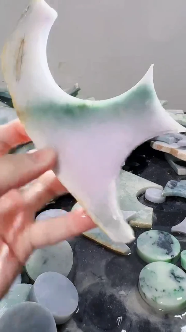 裸石翡翠缅甸翡翠A货文175