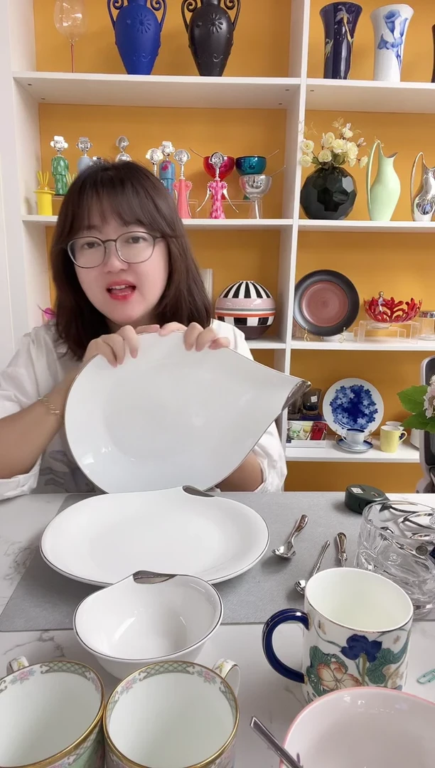 意大利敦迪 水滴 鱼盘36cm