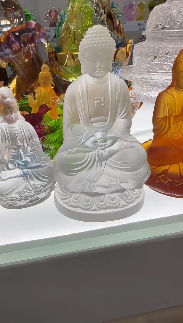 手工艺品琉璃文****森大日如来
