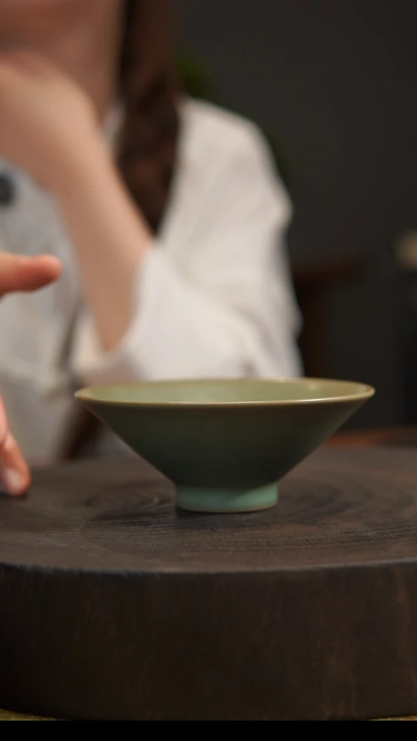 杯子斗笠杯 汝州原产地  原矿老釉