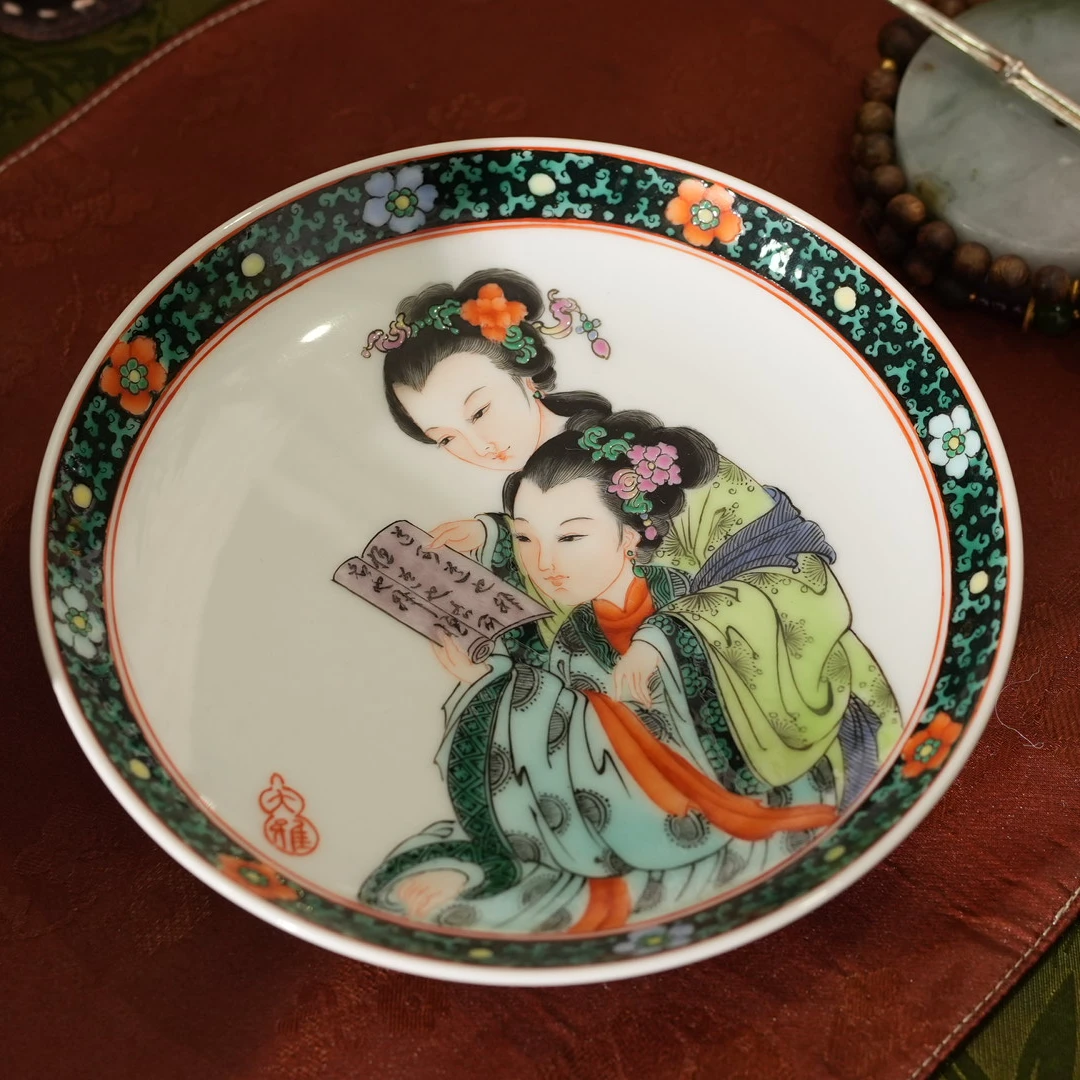 古阅和风  二乔 小高足壶