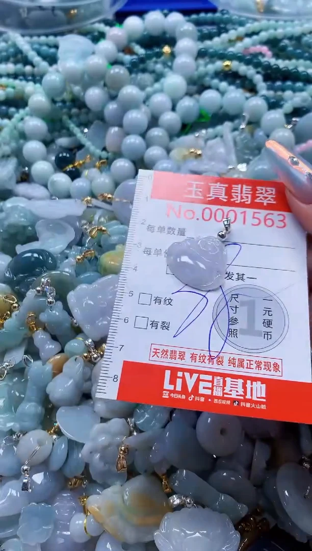翡翠未镶嵌吊坠(不含链)1563