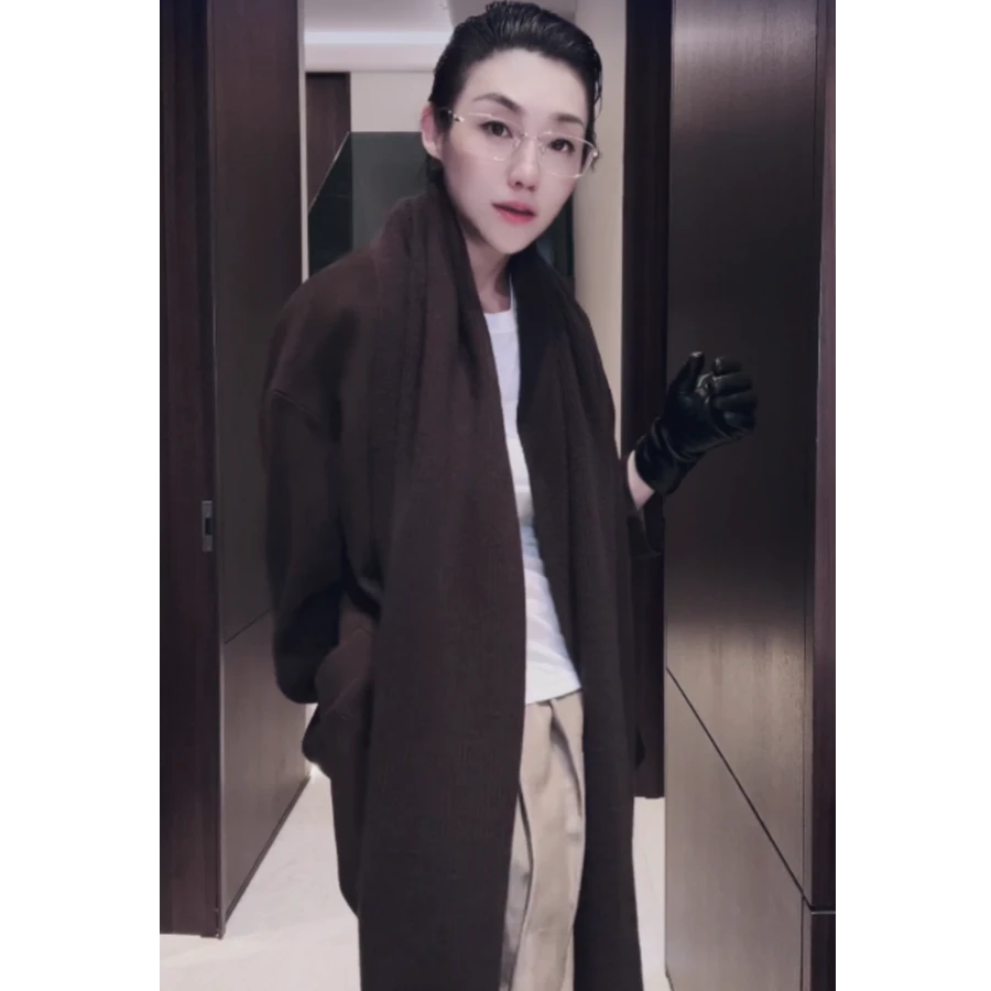 意大利小羊皮 可脱卸围巾 羊皮革 外套 WT1139