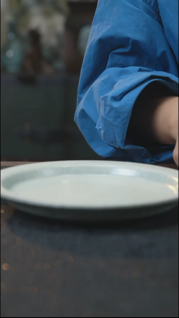 壶承 蚯蚓走泥纹 汝瓷 （拾汝）
