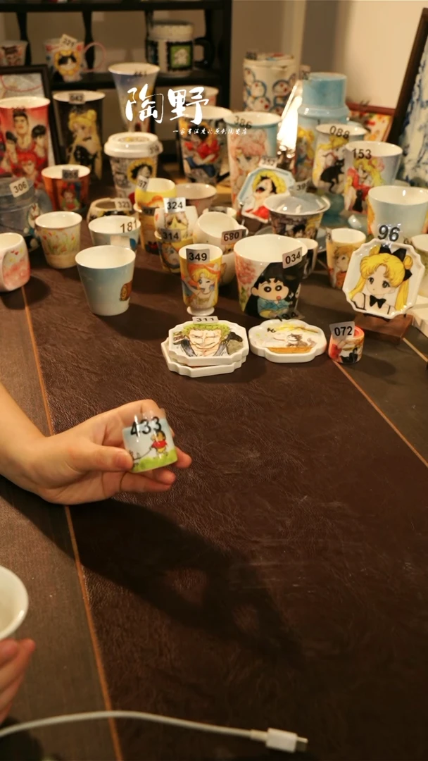 杯景德镇高温釉下彩纯手工手绘433