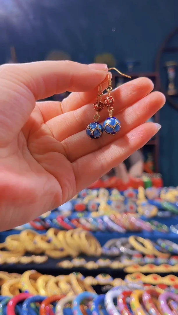 【闪购商品】非遗技艺 珐琅耳环