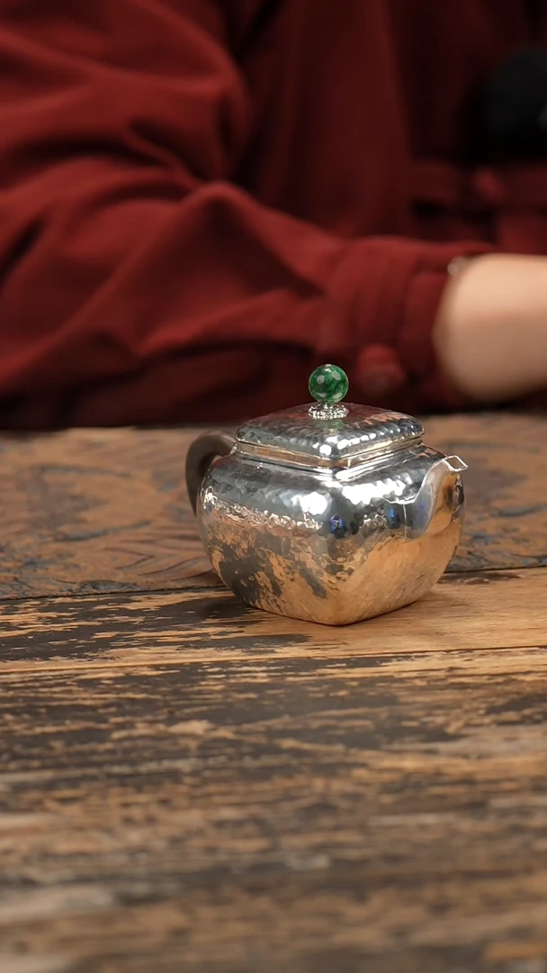 手工锤纹四方泡茶壶1壶