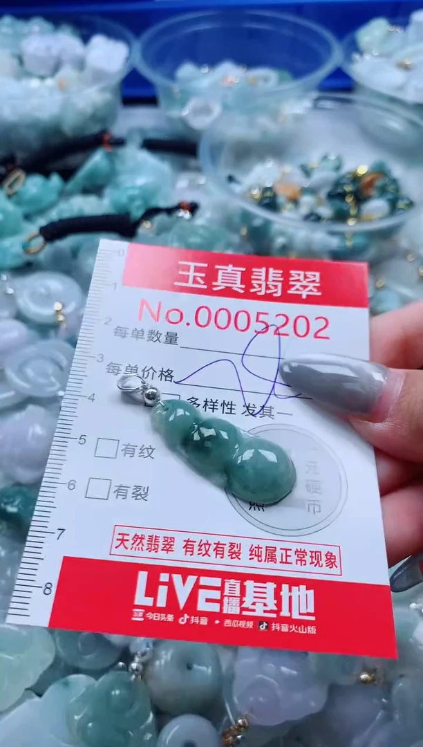 吊坠(不含链)未镶嵌翡翠5202