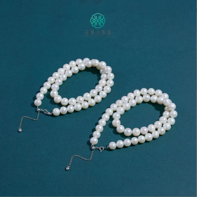 石惑珠宝%珍珠项链约8mm~欧若风珠宝~多样性发一