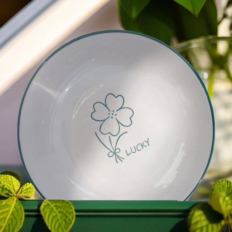 幸运草圆盘 8只装 7寸 约18.5厘米