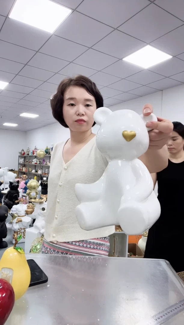 悦美小熊酒架白色