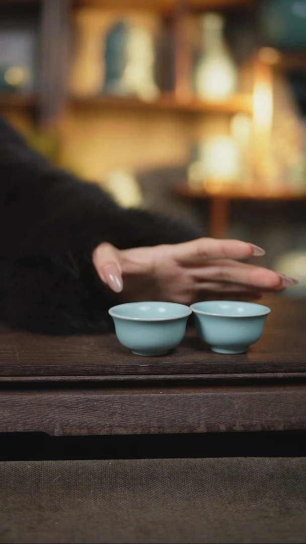 【闪购商品】杯仿古宋臻釉小压手微瑕