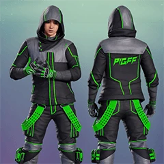 PUBG绝地求生pigff男套