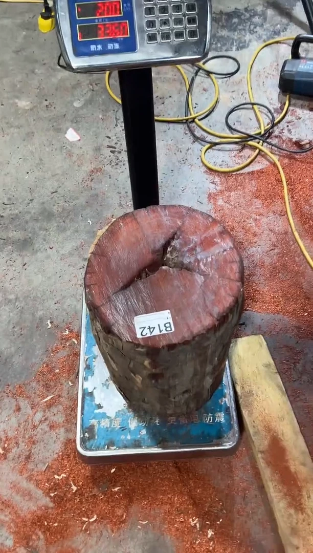 紫檀木类端景台一**你赞比亚血檀非洲紫檀