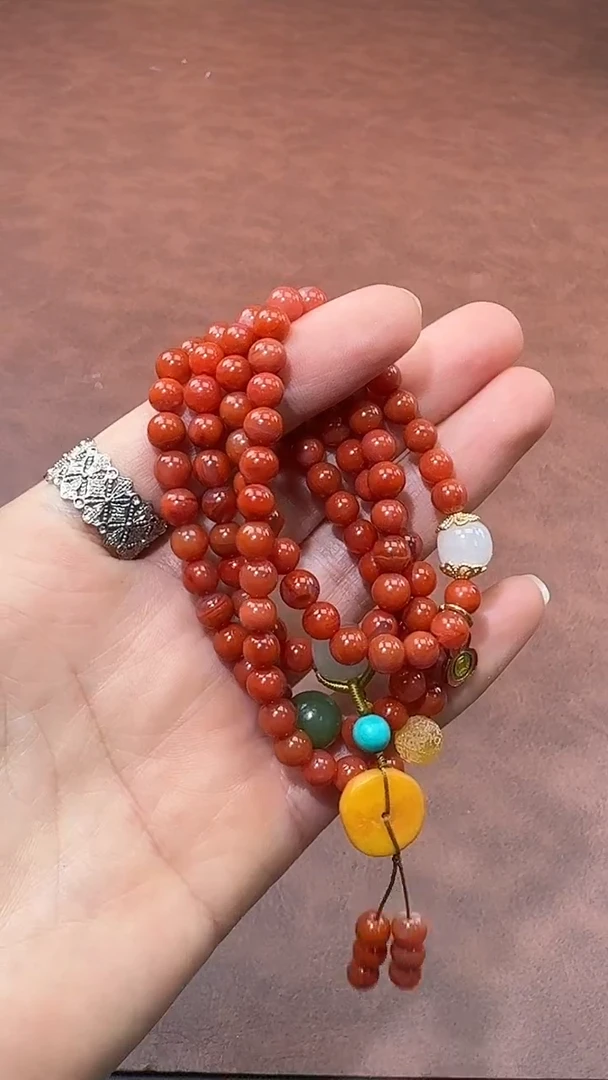 未镶嵌1南红玛瑙  B1231 多样性发货其一