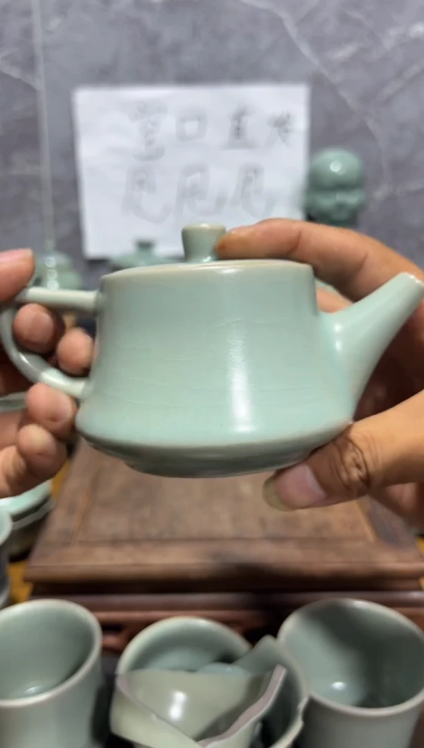 摆件精品仿古釉原矿汝瓷