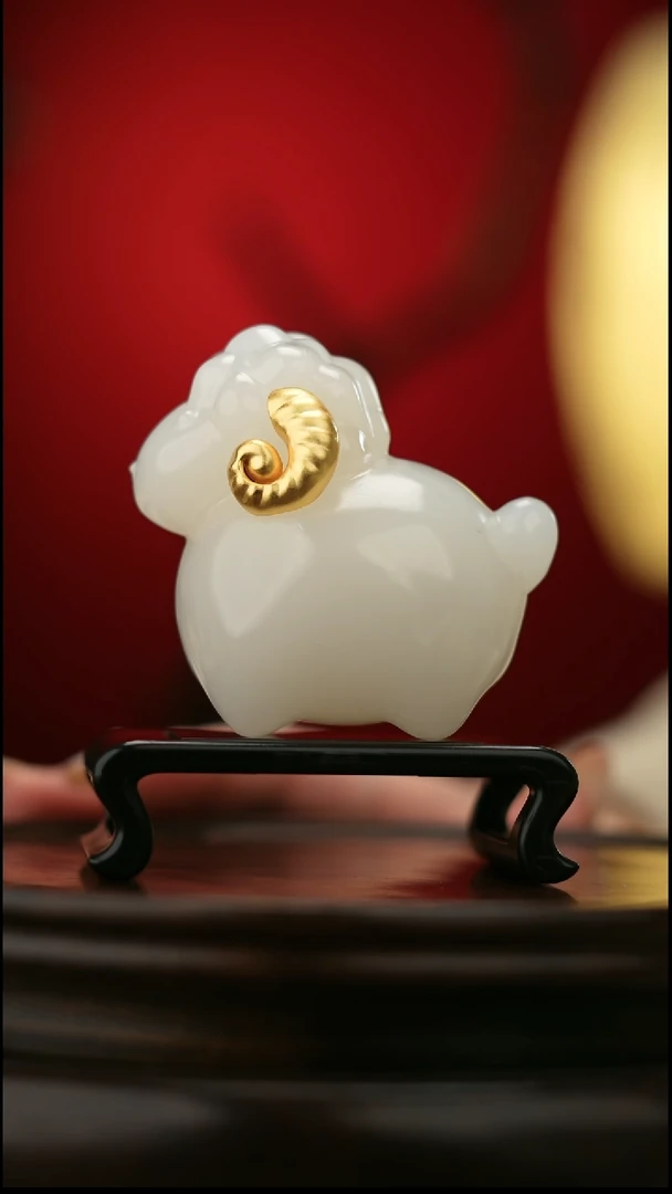 玉【喜气洋洋】天然玉石摆件