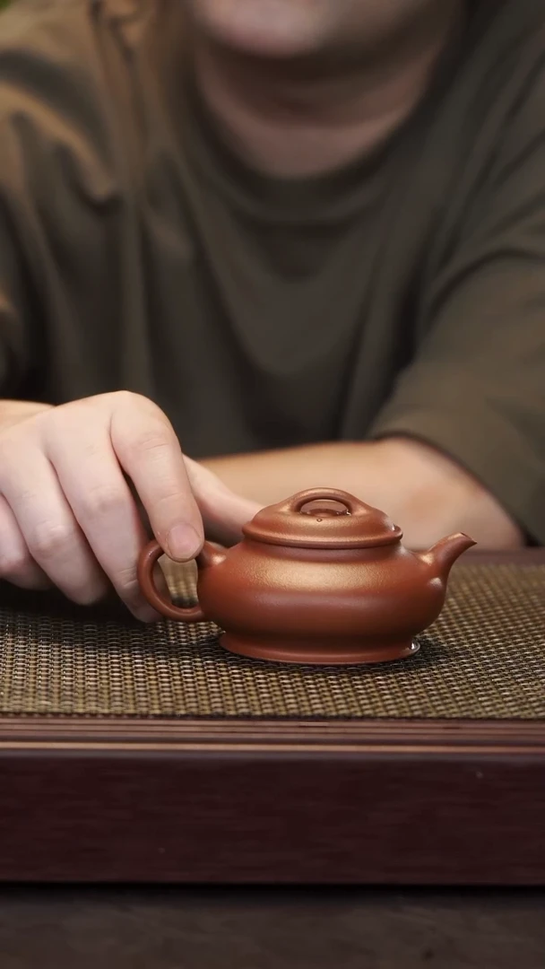 茶壶紫砂【润石堂】精品 大红泥140cc