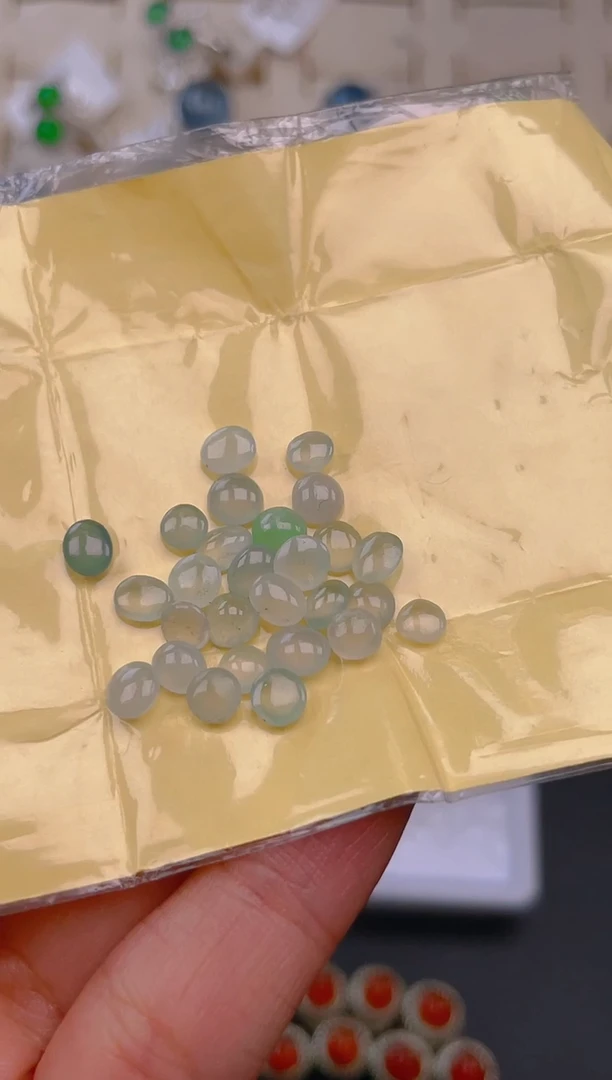 裸石翡翠天然翡翠蛋面73