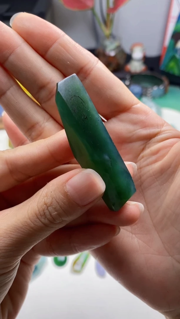 定制翡翠未镶嵌翡翠片料定制未镶嵌7.30-4