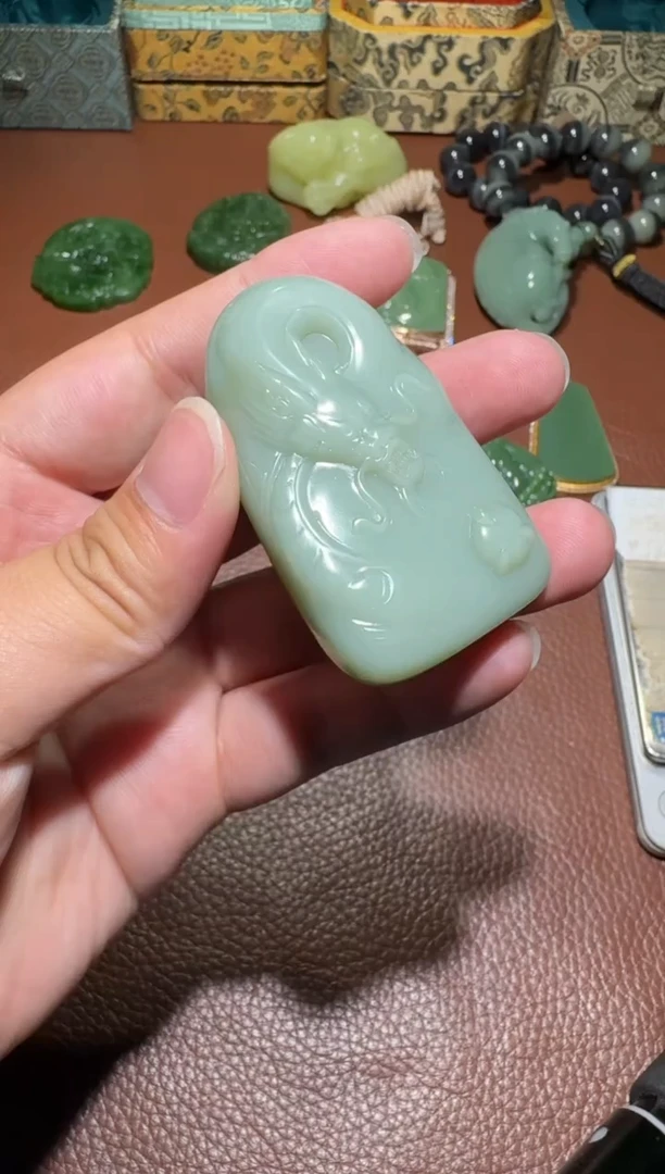 未镶嵌和田玉挂件壹***伍和田玉