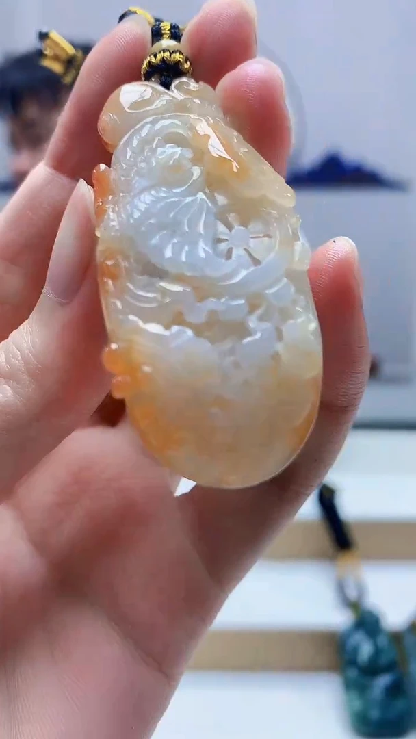 未镶嵌定制翡翠5060zm-毛货挂件39