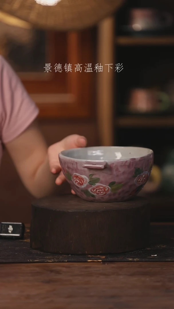陶瓷景德镇高温釉下手绘陶瓷470