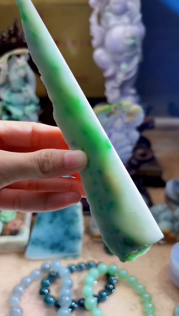 未镶嵌挂件翡翠A货柠优6485