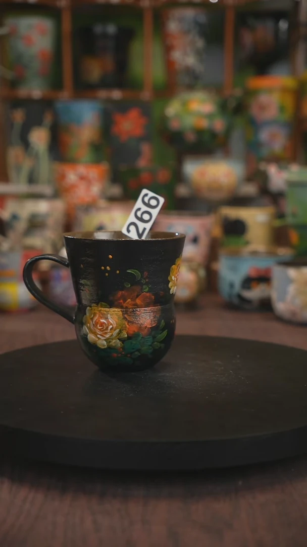 紫砂油画手绘釉下彩266