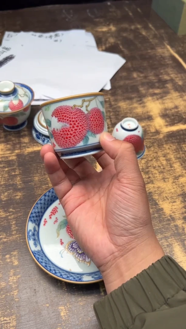 【闪购商品】/（预售）青衿堂珐琅彩荔枝容天杯