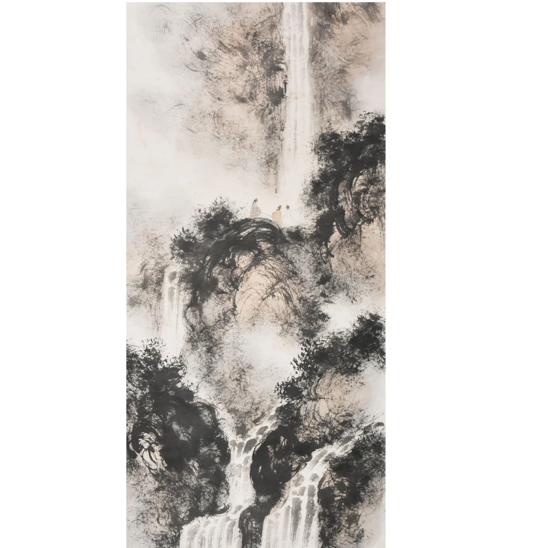 HM9257 山间闲话 138×68 纸本立轴 8.4平尺