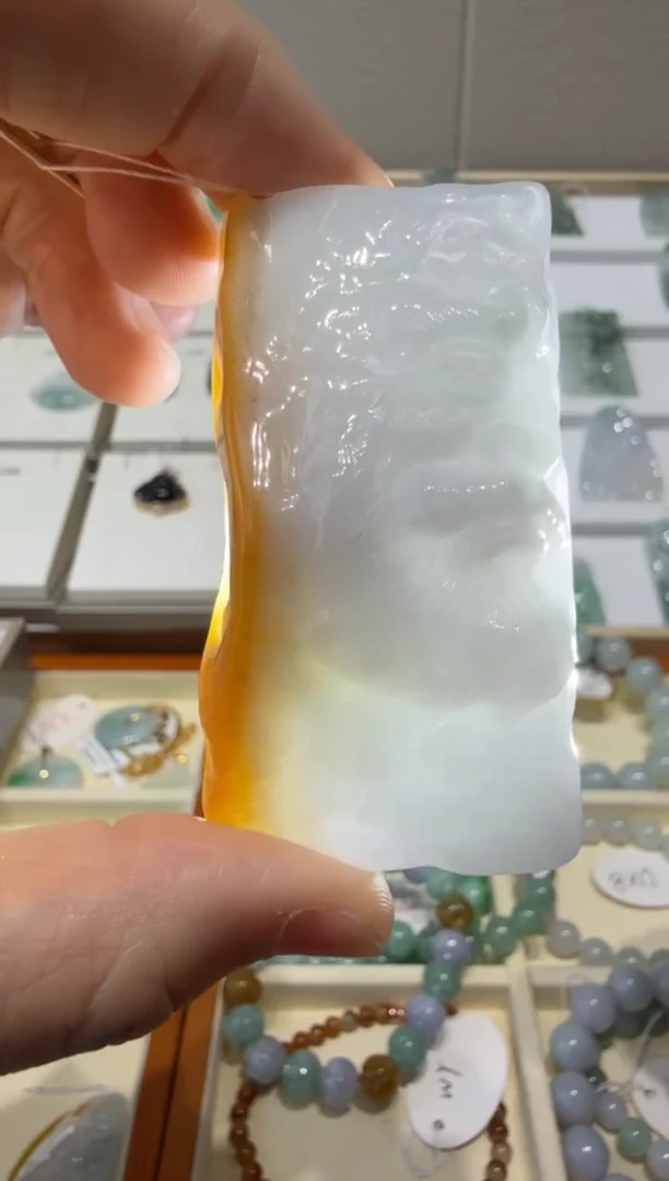 未镶嵌挂件翡翠A货翡翠多样性孤品国雕谢林工