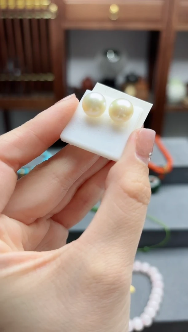 【闪购商品】淡水珍珠耳钉银S925镶嵌珍珠耳钉 ZD