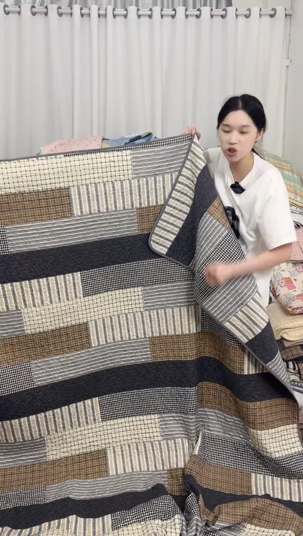 棉250*270长条咖格