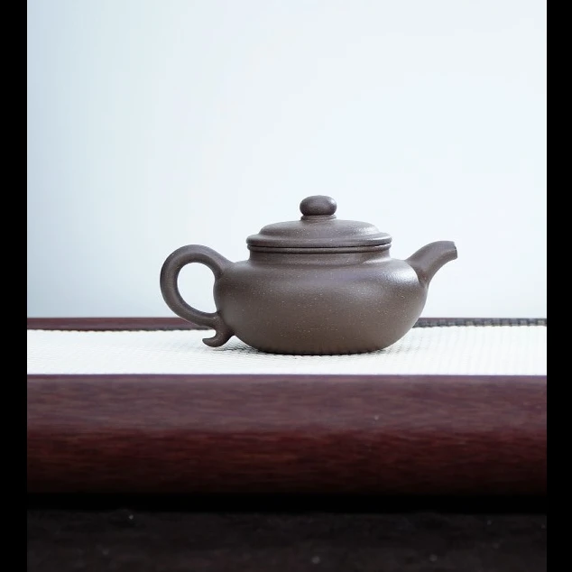 【三时紫砂】零添加 大水潭天青泥 仿古 220cc