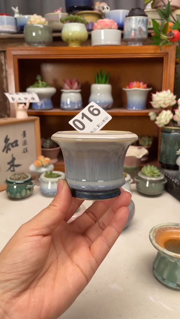 瓷片016知木小芳花盆