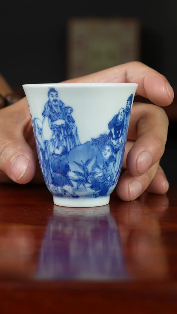祖传窑真柴窑传承400年福禄寿主人杯