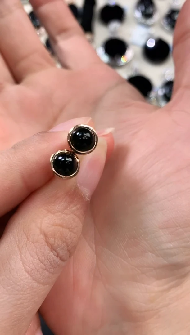 【闪购商品】翡翠耳饰18K金镶嵌n1多样性一件发货