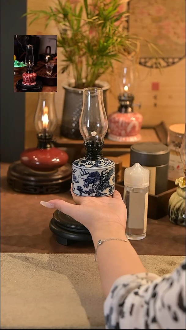 景德镇陶瓷香薰灯摆件