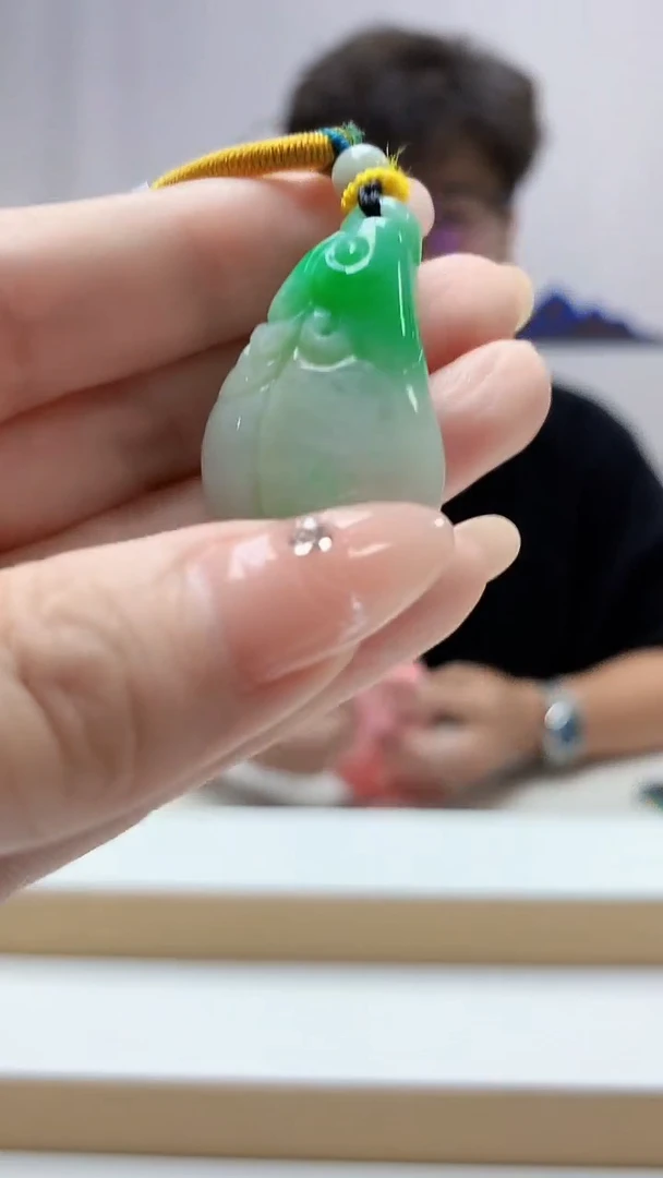 未镶嵌定制翡翠4688DD-毛货挂件64