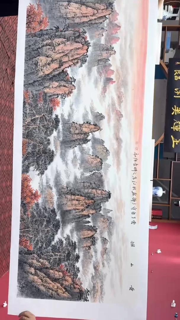 国画国画绘画山水花鸟