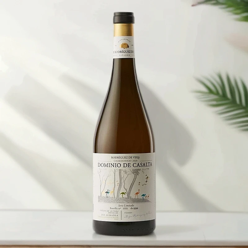 海马刀火烈鸟干白葡萄酒 西班牙原装进口葡萄酒750ml/支霞多丽