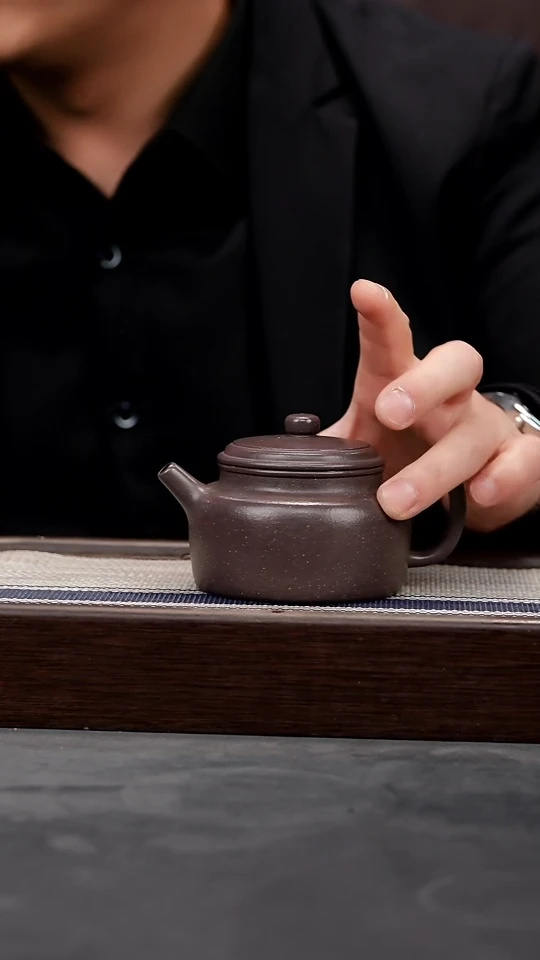 【闪购商品】紫砂茶壶千禧紫泥全手德钟