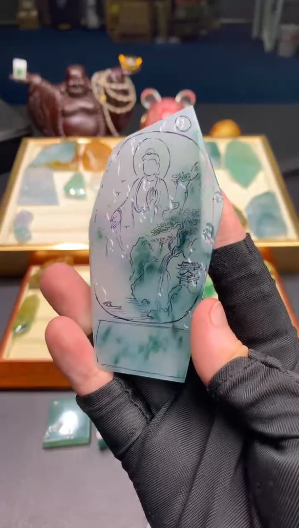 未镶嵌定制翡翠徐*～天然翡翠裸石（包工）