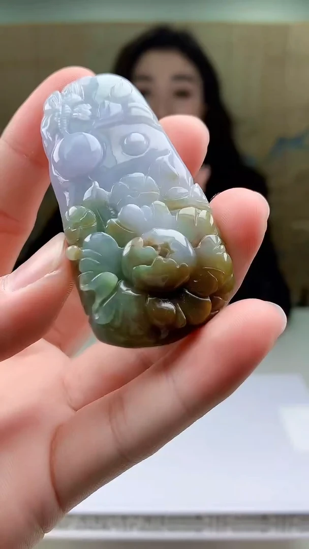 【闪购商品】定制翡翠未镶嵌4829bb-毛货挂件21