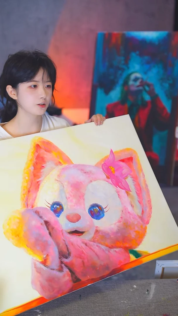 油画至*零纳贝尔丙烯画纯手绘