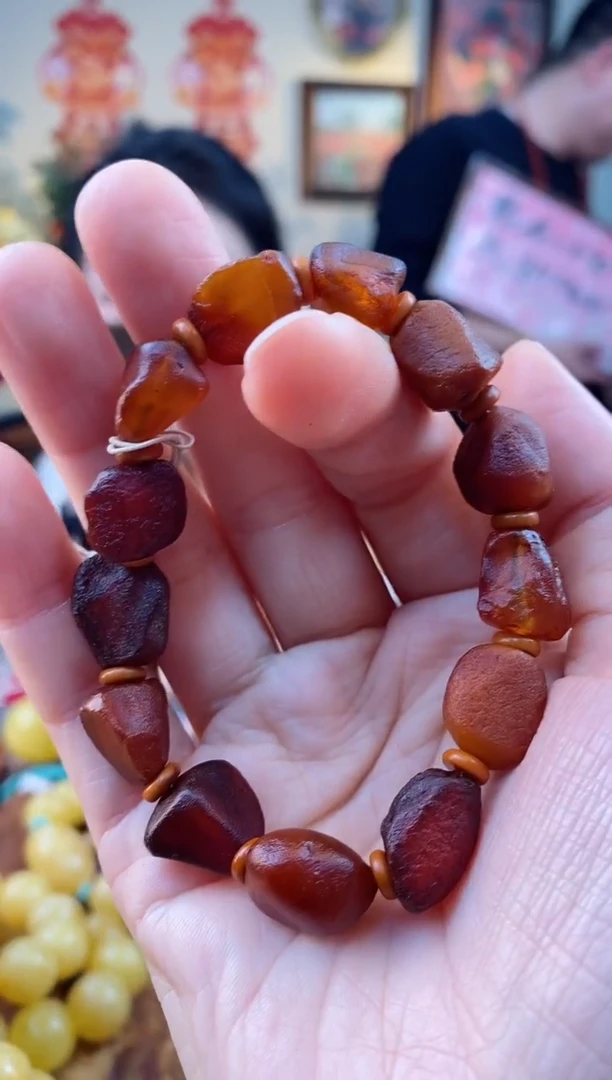 【闪购商品】琥珀手串未镶嵌手串
