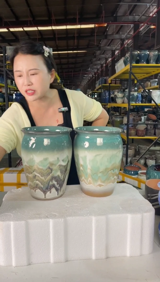 宜兴紫砂粗陶花盆