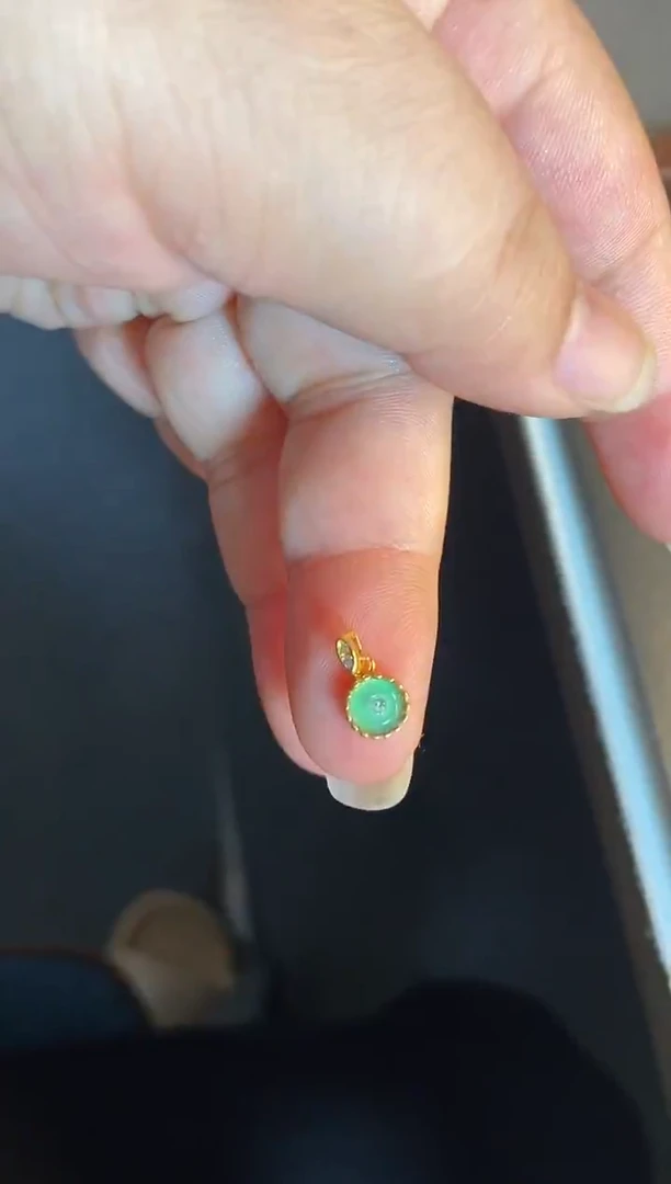 吊坠(不含链)银S925镶嵌翡翠1