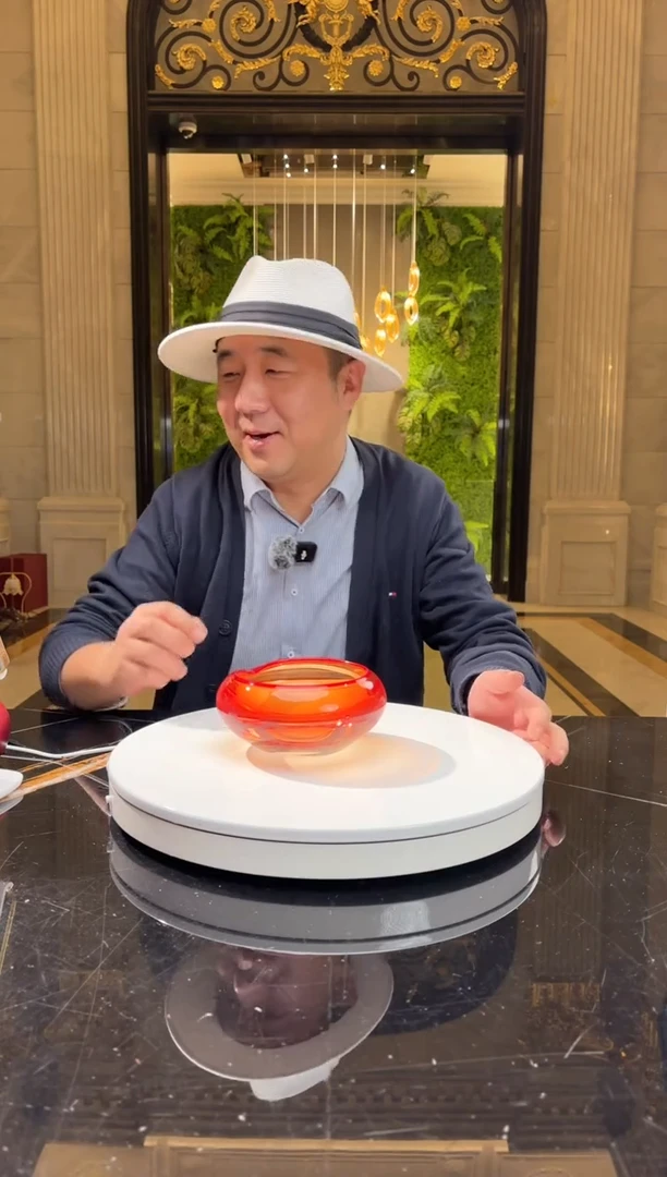 【闪购商品】摆件AJ01001红色小烟灰缸